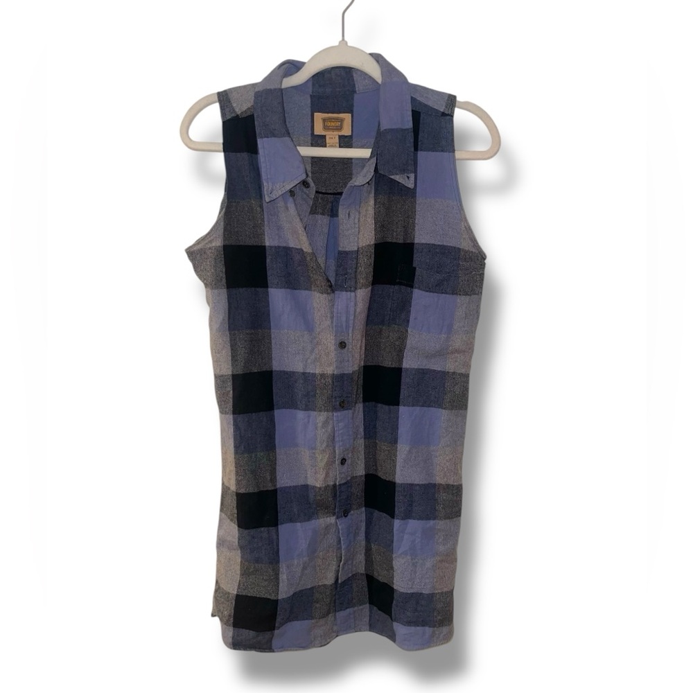 Foundry Supply Co. Sleeveless Vest Plaid Size 2XLT